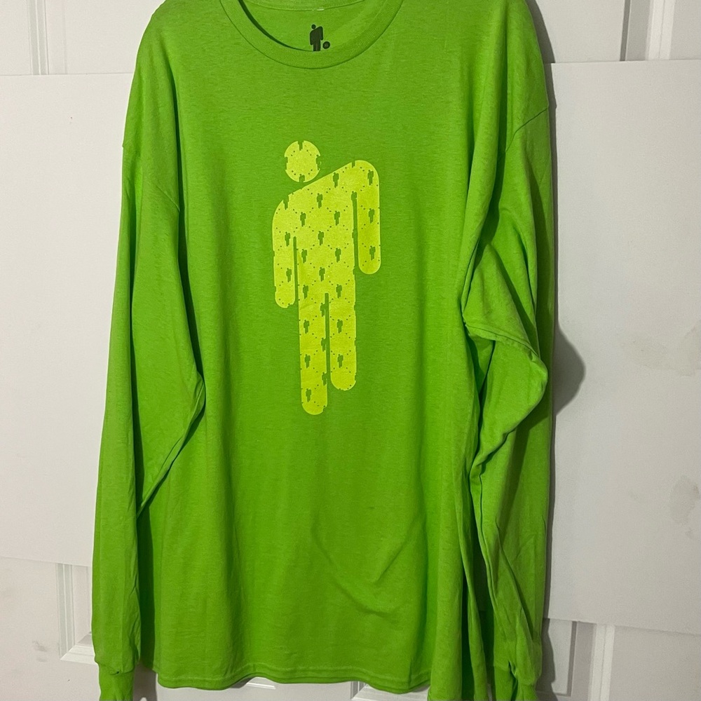 Billie Eilish Long Sleeve Blosh Green Tee Size Xl Mens